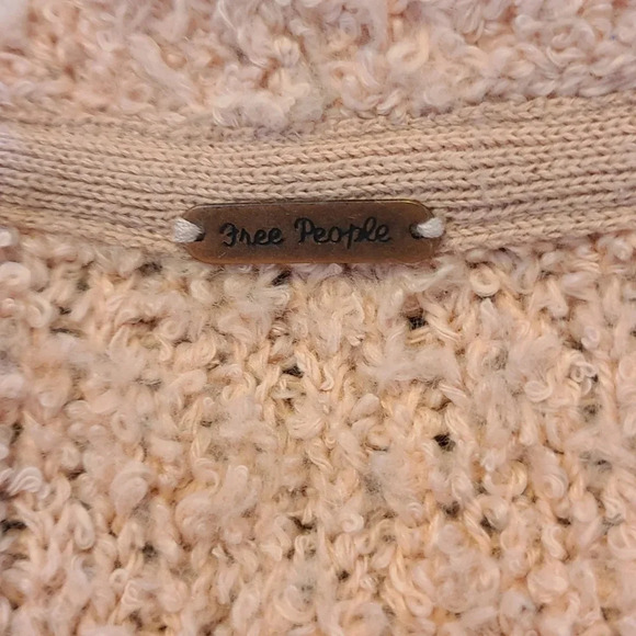 New Free People Finders Keepers Peach Sweater XS - Picture 6 of 8